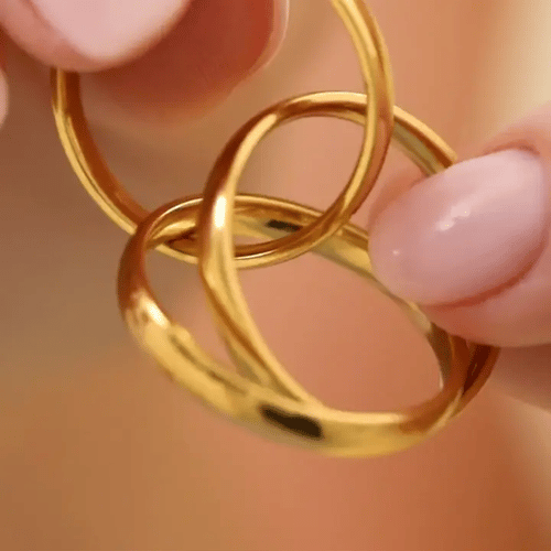 The Unwind Ring – Trio Gold